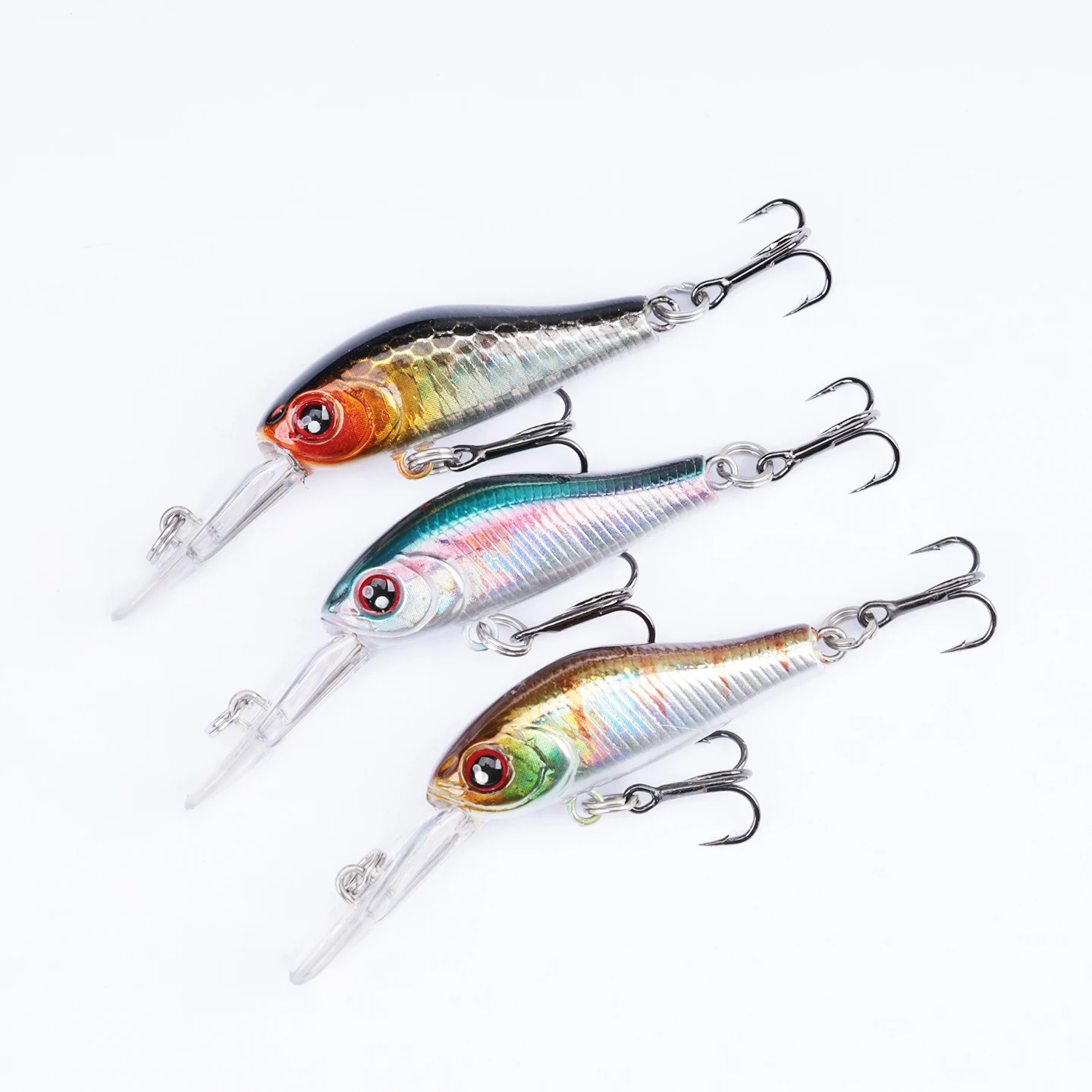 Outkit 2,5g 35mm pececillo hundido señuelo de Pesca de invierno para trucha cebo duro Crankbait Wobblers aparejos de Pesca para lubina perca Pesca - imagen 3