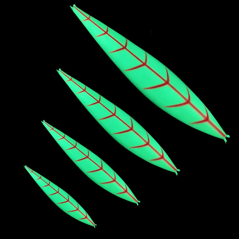 AS Metal plantilla de paso lento caída lenta hundimiento Jigging Pesca Glow Jigs 80g100g150g200g250g300g señuelo luminoso pesca pescador cebo - imagen 4