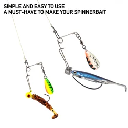 Spinnerbait Colorado con cuchilla - Para lubina, trucha y lucioperca