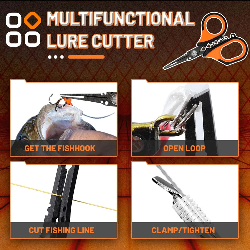 ZUKIBO-micro alicates de pesca multifunción, revestimiento de PTFE, agarre antideslizante, herramientas de pesca, accesorios para pesca en agua salada y agua de mar - imagen 3