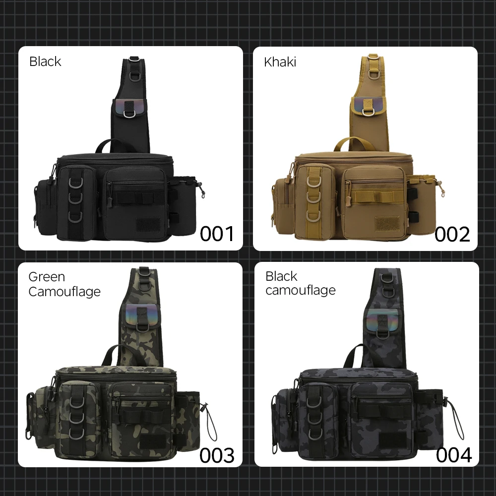 Hunthouse-Bolsa de pesca con señuelo para caña de inserción, bolsa multifuncional de 40x21x15cm, accesorios de almacenamiento prácticos portátiles para exteriores, aparejos de pesca - imagen 5