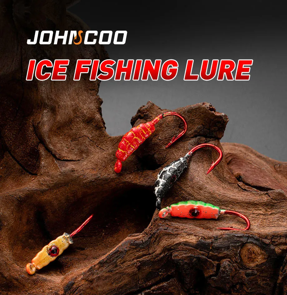 Experimente la emoción de la pesca del hielo con nuestros señuelos vibrantes