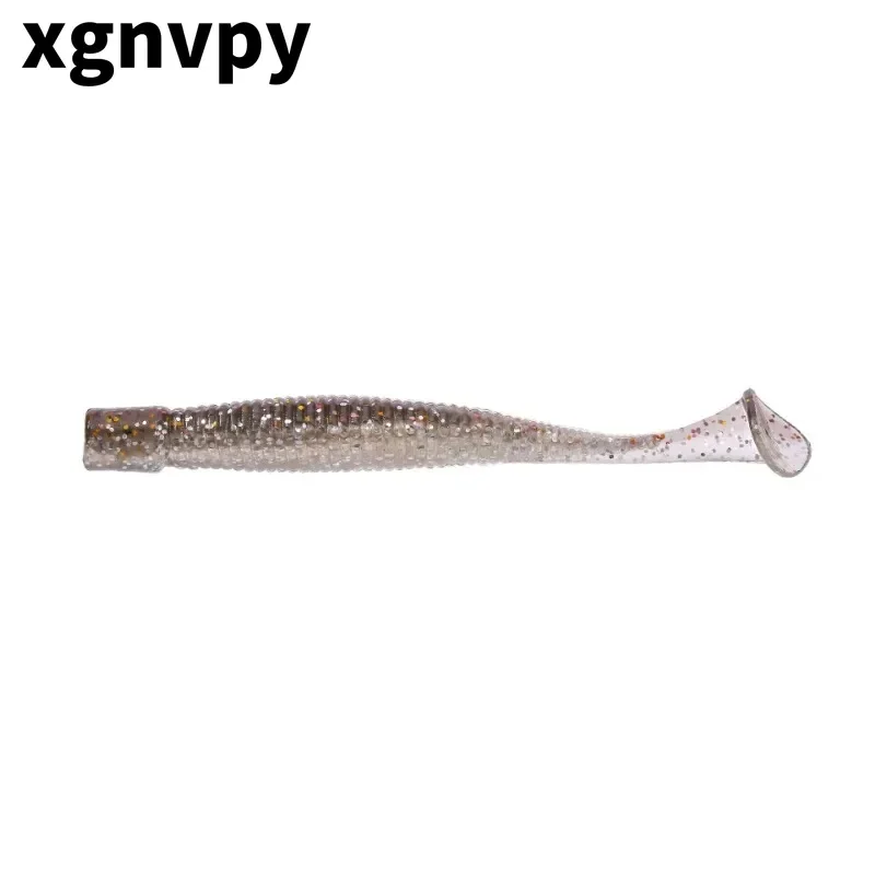Xgnvpy Luya cebo blando de 6cm, gusano de cola en T en espiral biónico para perca mandarín, uso en todo el agua - imagen 3