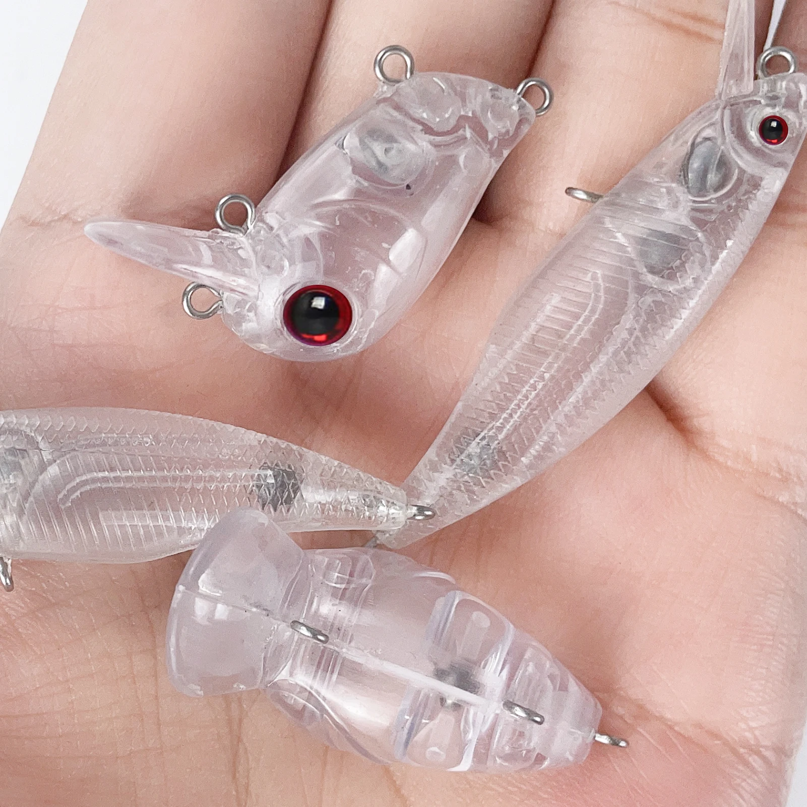 FREE FISHER Mini pececillos translúcidos para vinilo 6 cm 3 g DIY - imagen 5