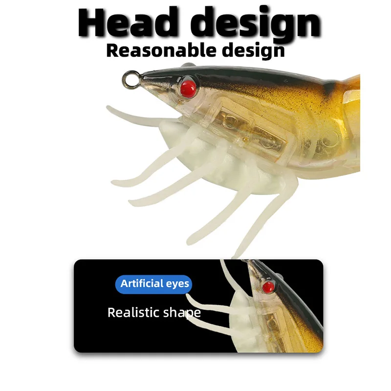 Cebo de calamar luminoso, anzuelo de calamar, Señuelos de Pesca, plantilla de calamar de pie suave, simulación de silicona, cebo de pulpo, aparejos de pesca - imagen 5