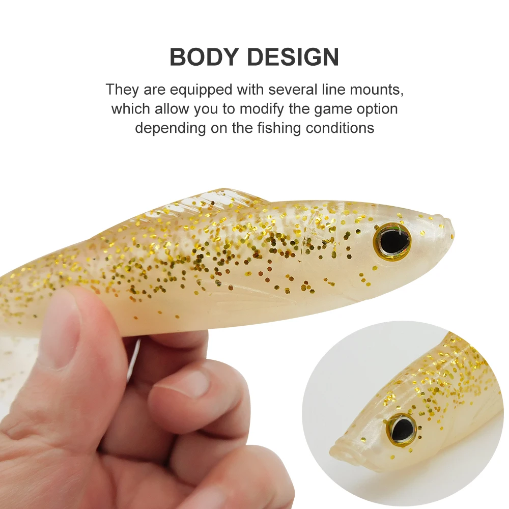 Cebo suave de alta calidad, nuevo y grande Kauli Shad, 160mm, 29g, señuelo de Jigging para pesca en el mar, para pesca de Lucio - imagen 2