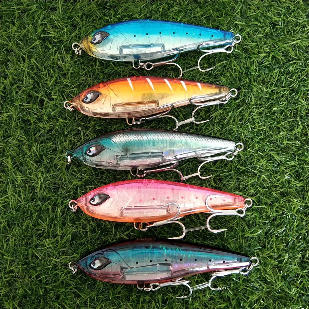 15cm 77g Jerkbait Vib señuelo de Pesca hundimiento Wobblers Lucio señuelos artificiales para aparejos de Pesca señuelo Jerk cebo Pesca