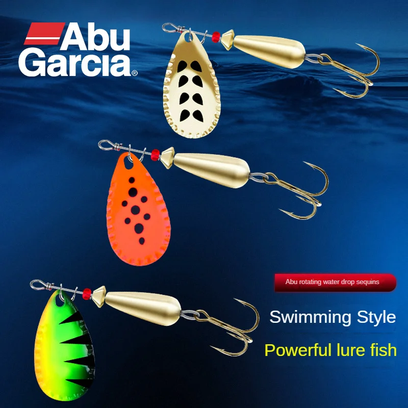 Abu Garcia-señuelo de pesca giratorio, cebo de 6g, 8g, 10g, para pesca de lubina, trucha, perca, lucio, Wobblers artificiales falsos - imagen 2