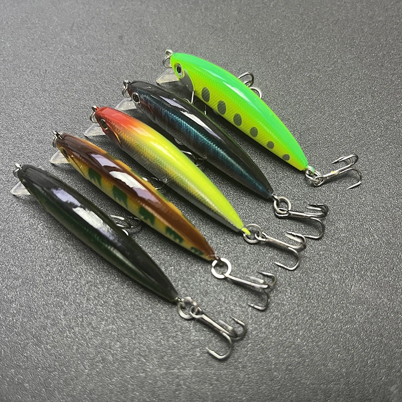 Mini señuelos de pececillo que se hunden, 1 piezas, 5g, 50mm, Señuelos de Pesca Jerkbait Wobblers, cebo duro Artificial para trucha, lago, Swimbait, accesorios de Pesca - imagen 3