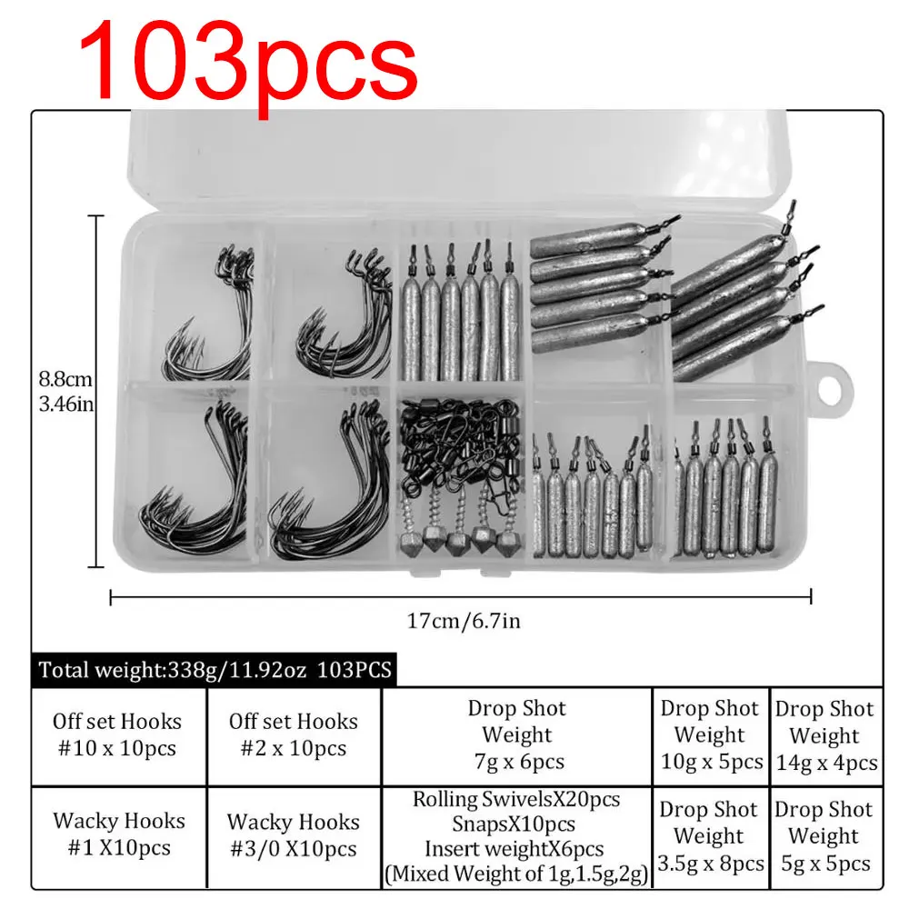 103pcs sinkers