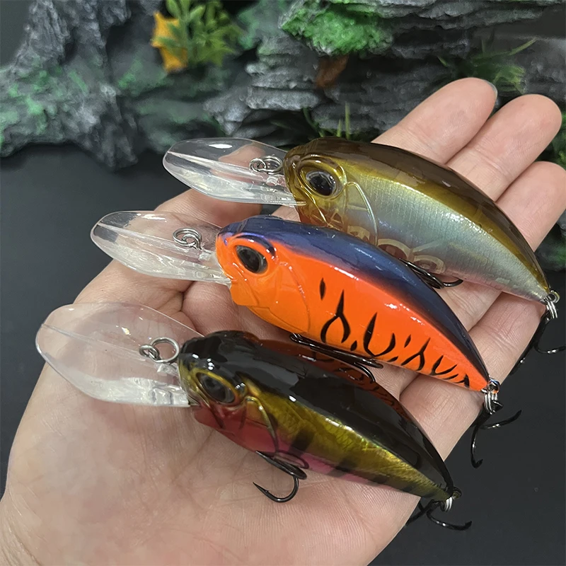 Crankbait flotante realista de buceo profundo para pesca - imagen 4