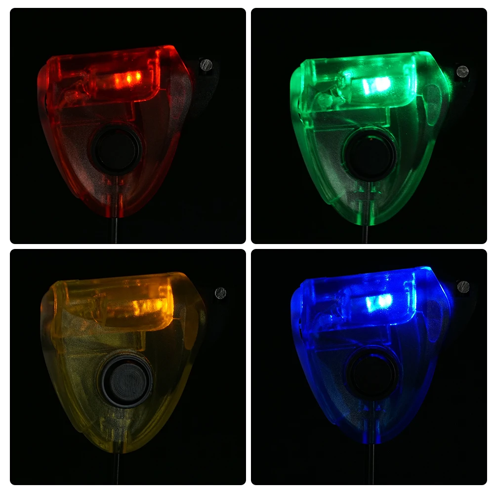 Hirisi-Juego de Swinger para pesca de carpa, indicador de picadura de pesca con luz LED, 4 piezas en estuche, aparejos de pesca B2031 - imagen 4