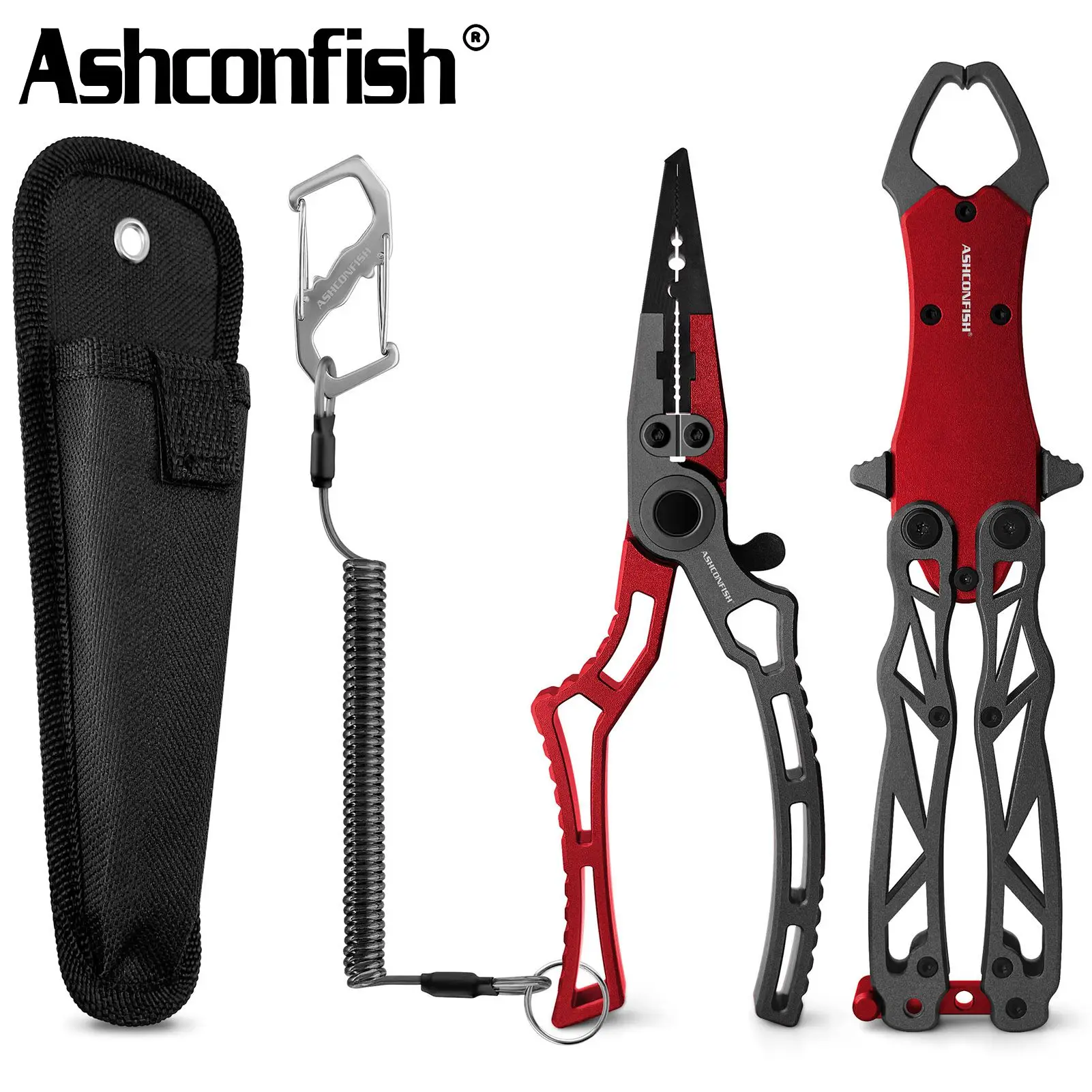 Kit completo de alicates de pesca Ashconfish