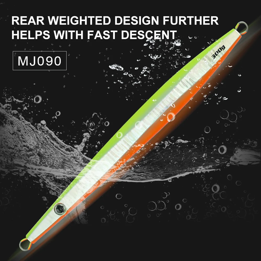 Jiggingpro 300g 400g señuelo de pesca de aguas profundas plantillas de Metal señuelo de Jigging de agua salada plantilla de paso lento - imagen 4