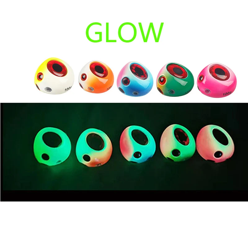 60g 80g 120g 150g 200g Kabura Slider Madai Jigs Sinker plomo Jigging señuelos Tai gomas pargo rojo cebo de pesca barco - imagen 2