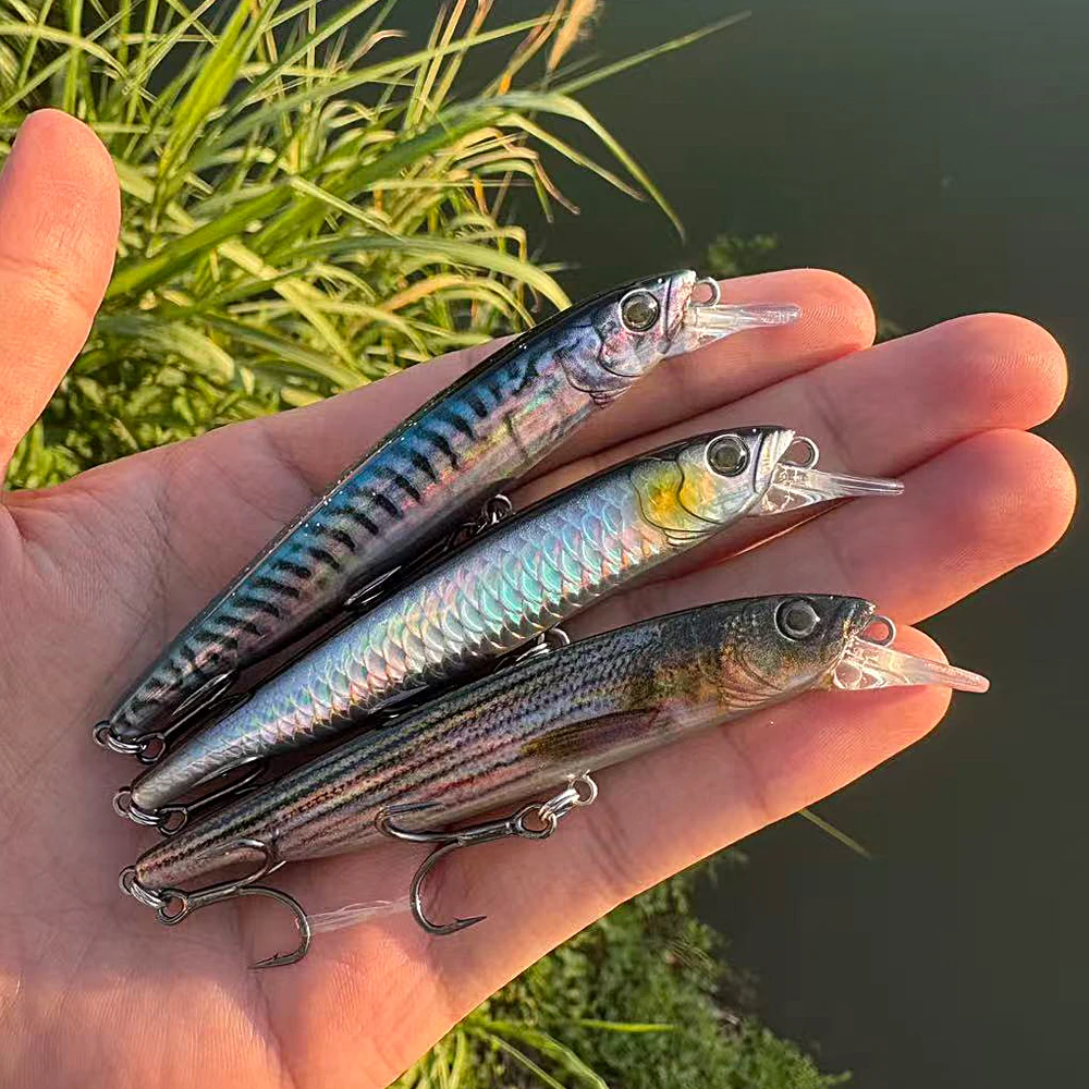 Señuelo de Pesca suspendido, 10g, 10,2 cm, anzuelos triples, Kit de Swimbait, aparejos de Pesca, sonajero Wobbler, cebo Cranbait, Jerkbaits de Pesca - imagen 5