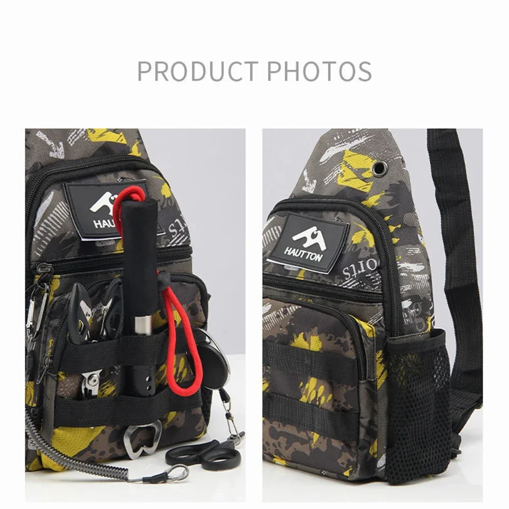 Bolsa de pesca camuflaje multifunción con bandolera y soporte caña - imagen 5