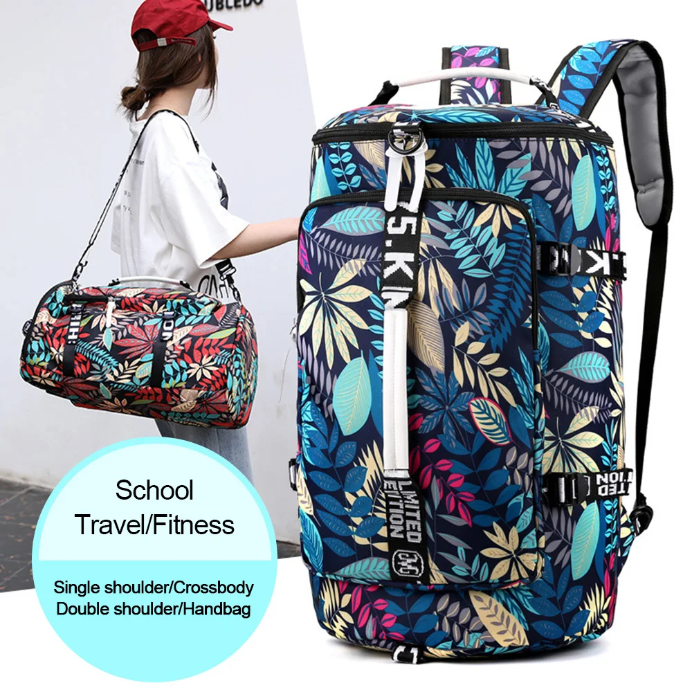 Nuevo Bolsa de Montañismo de gran capacidad, bolsas de viaje de nailon impermeables, bolso multifuncional para - imagen 2