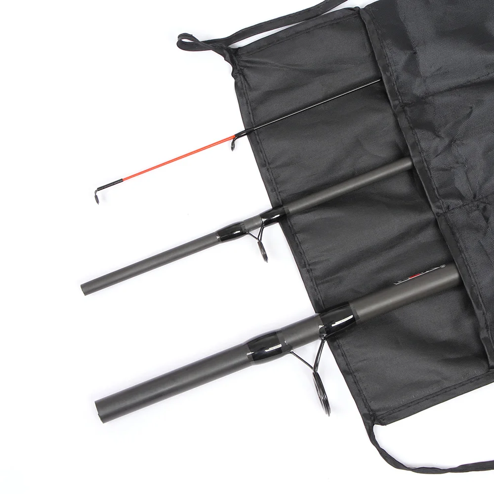 Cañas de pesca compactas con estuche de transporte protector