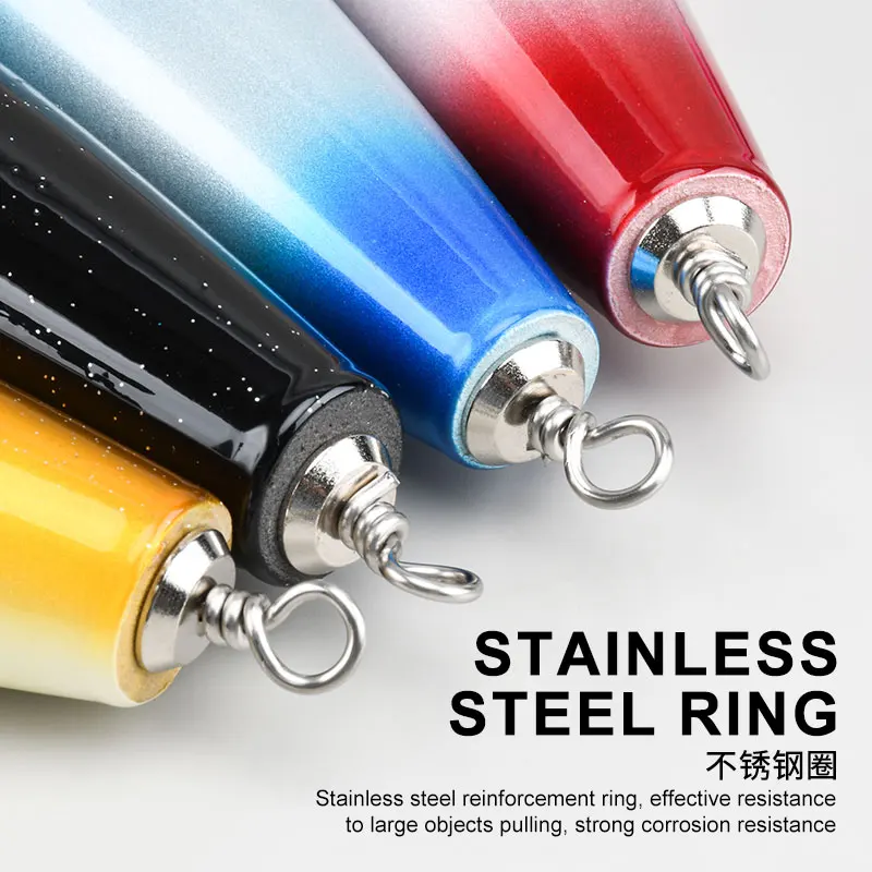 OBSESSION WD111 40g 60g 120g 180g Topwater Popper de madera señuelo de curricán flotante gran juego cebo barco de agua salada pesca señuelos de madera - imagen 4