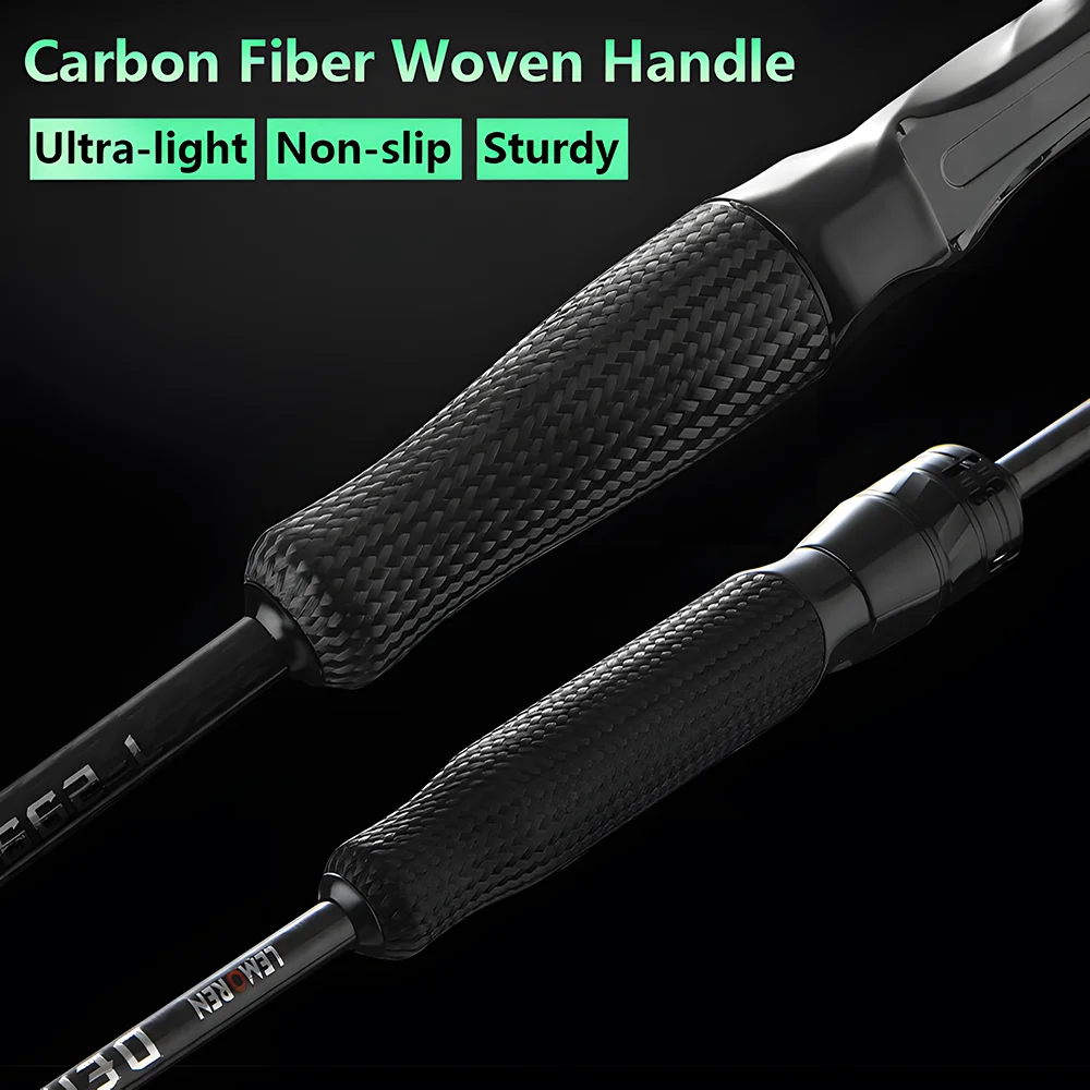 Caña de pescar ultraligera con señuelo de fibra de carbono T1100 para carpa, lubina, trucha, L ML M MH 1,8 m 1,98 m 2,04 m, caña de pescar giratoria - imagen 3