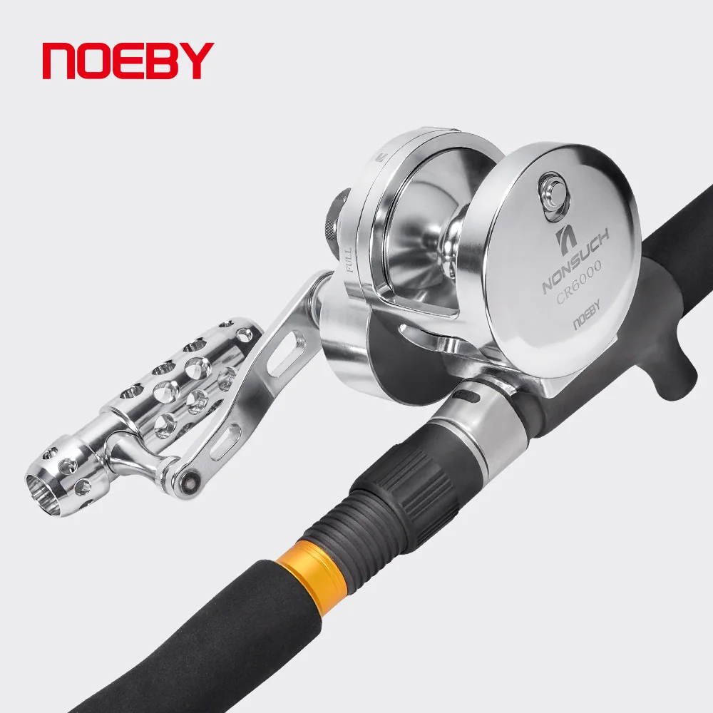 Carrete Jigging Lento Noeby CNC Metal – 25kg Arrastre Agua Salada - imagen 5