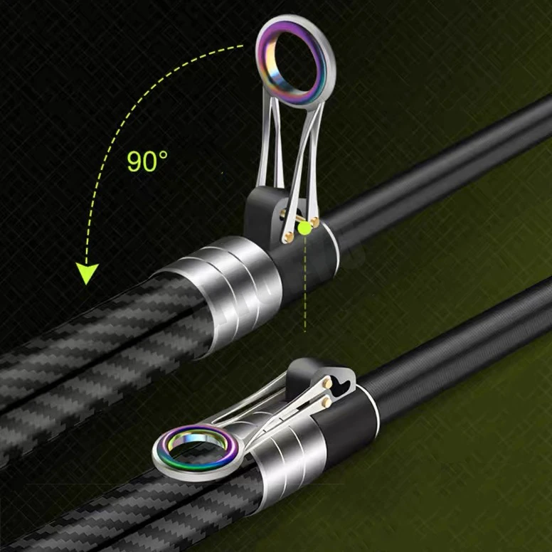 Caña de pescar telescópica 3,9 m 4,2 m 5,0 m caña de Surf de viaje potencia giratoria 20-250g lanzamiento Surfcasting caña de Baitcasting de carbono - imagen 2