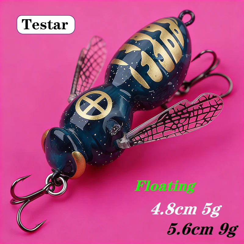 Testar Wasp Crawl Bait de superficie flotante para lubina y trucha - imagen 2
