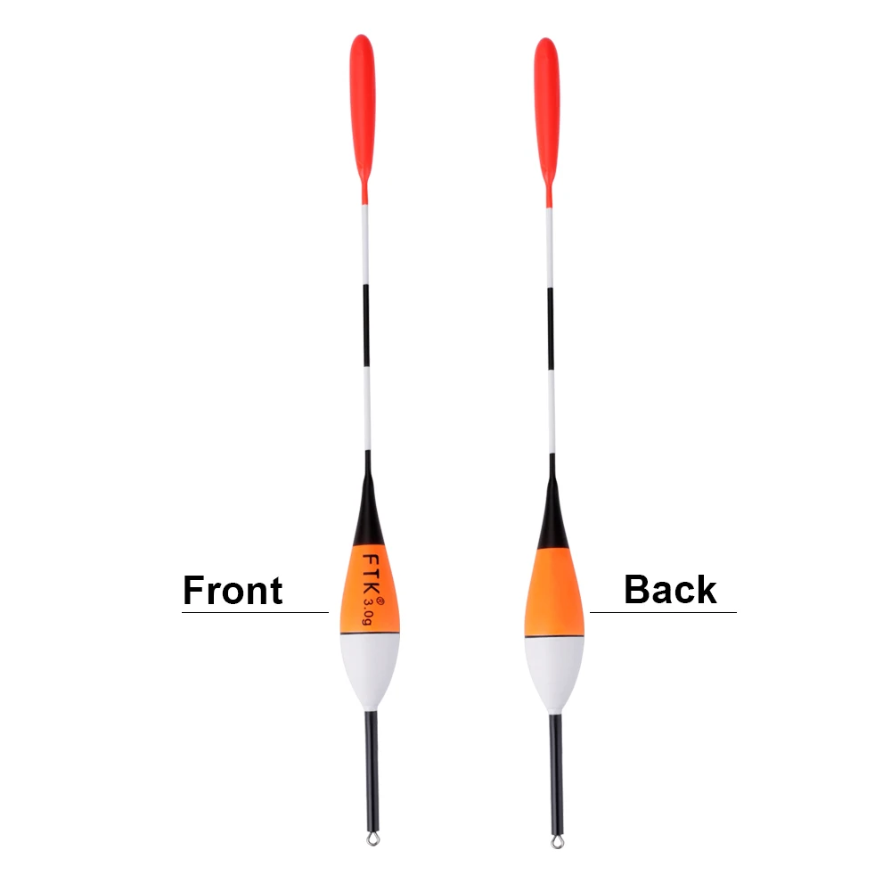 FTK 10 Uds flotador de pesca 2g 3g 5g Barguzinsky flotador de abeto Bobber boya Vertical de cola larga para accesorios de pesca de carpa aparejos 2023 - imagen 4