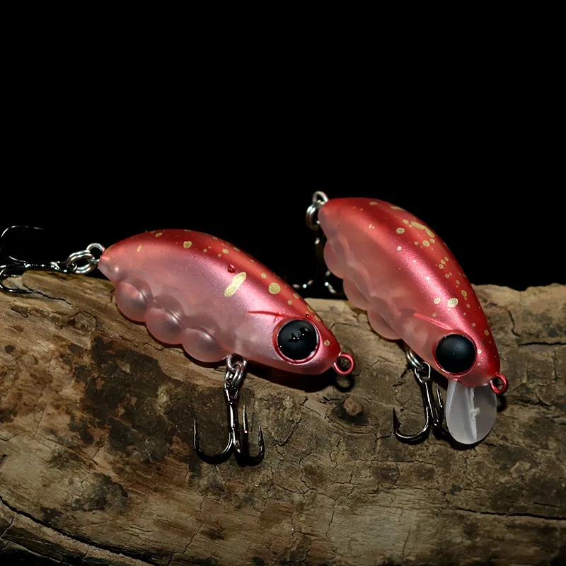 1 unidad Minnow Crankbait 40mm 3,4g trucha lubina hundimiento Wobbler señuelo de pesca manivela de agua dulce aparejos de cebo duro Artificial - imagen 5
