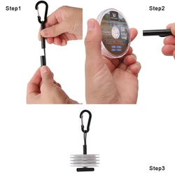 Línea Tippet transparente para pesca mosca líder nailon