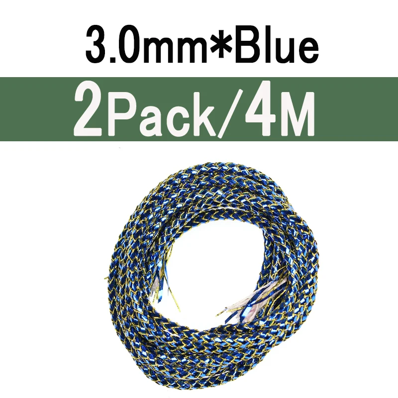 2packs blue braid