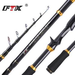 FTK Caña Spinning Carbono Ultraligera 1,5-2,1m Carpfishing