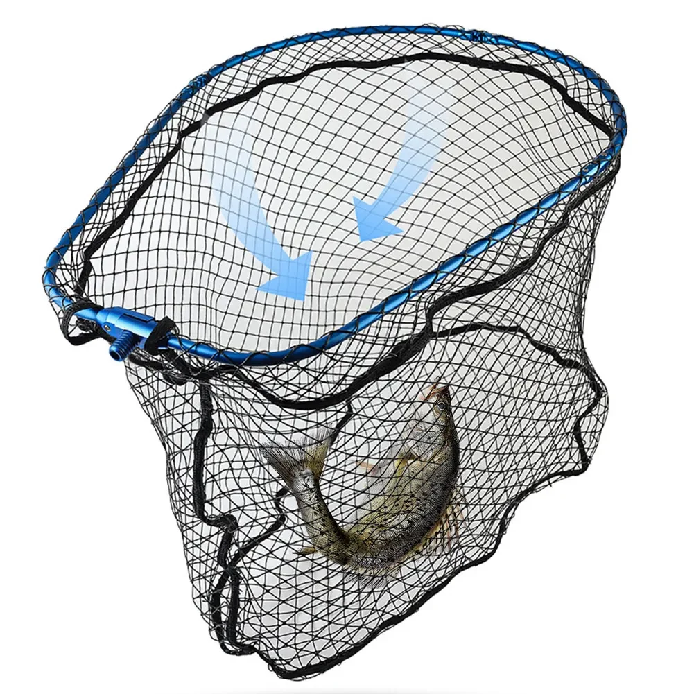 Red de pesca de aleación de aluminio, red de aterrizaje plegable, accesorios de pesca al aire libre - imagen 2