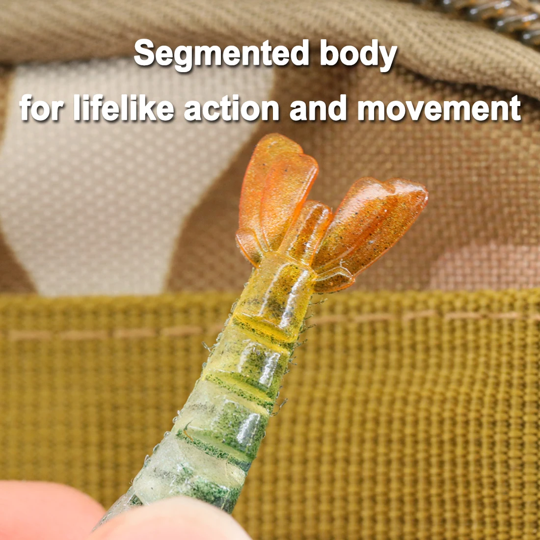 FishTrip-SEÑUELOS DE camarón de 3 piezas con anzuelo de peso, señuelos de plástico suave para agua salada, cebos blandos de 5cm/7cm - imagen 4