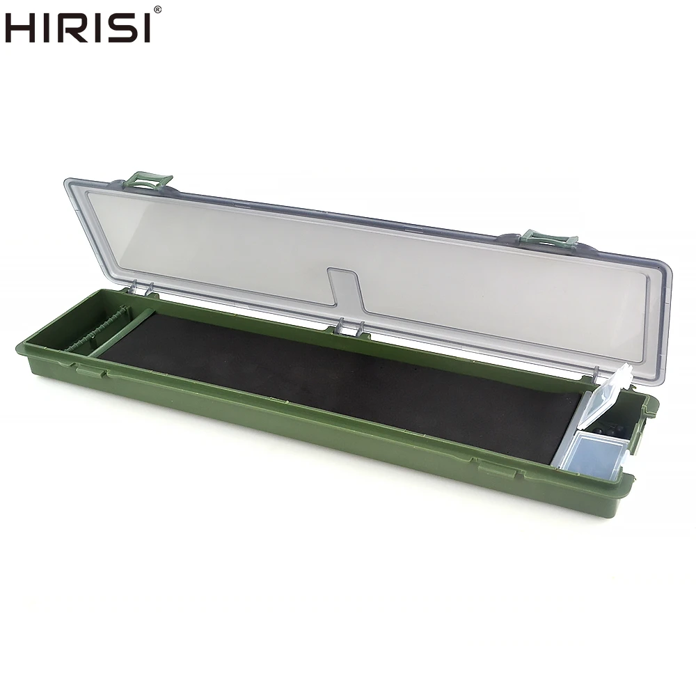 Hirisi-caja de aparejos de pesca de carpa, tablero de aparejo de pelo rígido con pines, caja de aparejo de pesca de carpa, caja de almacenamiento de aparejo tipo billetera - imagen 5