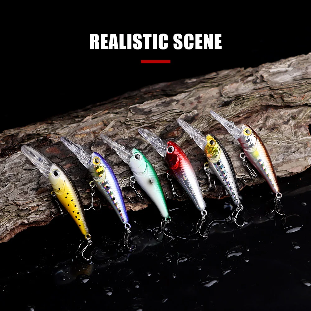 THORFORCE 42MM 2,7G Mini Minnow Wobblers Señuelos de Pesca trucha cebo duro de plástico Artificial Jerkbait Crankbait aparejos de pesca de lubina - imagen 4