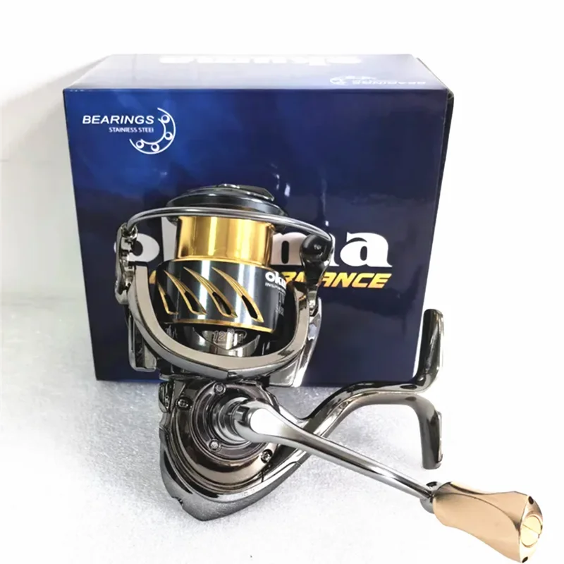 Carrete de pesca totalmente metálico Okuma 12 + 1BB15KG carrete giratorio antiagua de mar de arrastre máximo 1000-5000 - imagen 5