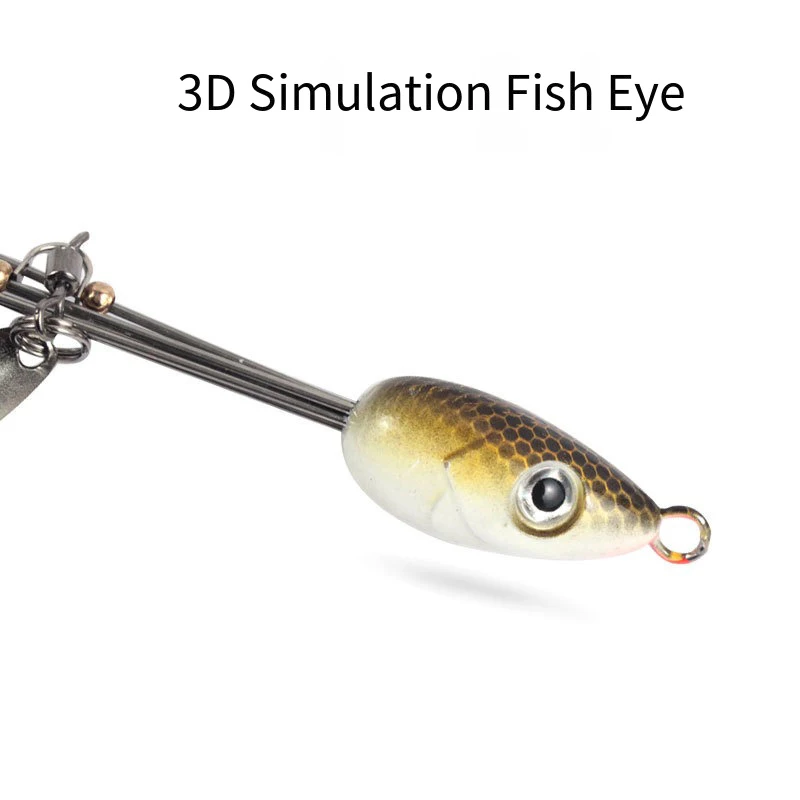 21,5 cm 18g Alabama paraguas aparejo de pesca señuelo señuelo de pesca inoxidable Snap giratorio Spinner aparejos de pesca de mar - imagen 3