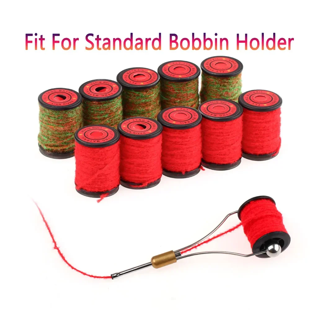 Bimoo 1/2 carretes Buggy Ninfa hilo Mayfly Caddisfly Stonefly Wet Ninfa Streamer cuerpo mosca atado Material trucha Señuelos de pesca - imagen 5