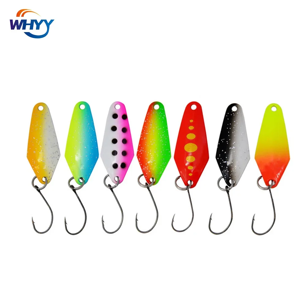 Metal Spinner cebo cuchara trucha señuelo de pesca, cebo duro Artificial Predator Bass Pike Casting, Jig Spinner Bait - imagen 3