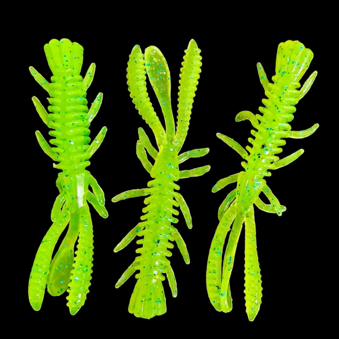 Swolfy 20 piezas 6cm 1,6g cebo flotante suave para pesca de camarones NED Rig Wobblers señuelo de natación de camarones Swimbait de silicona con atrayente de peces - imagen 3