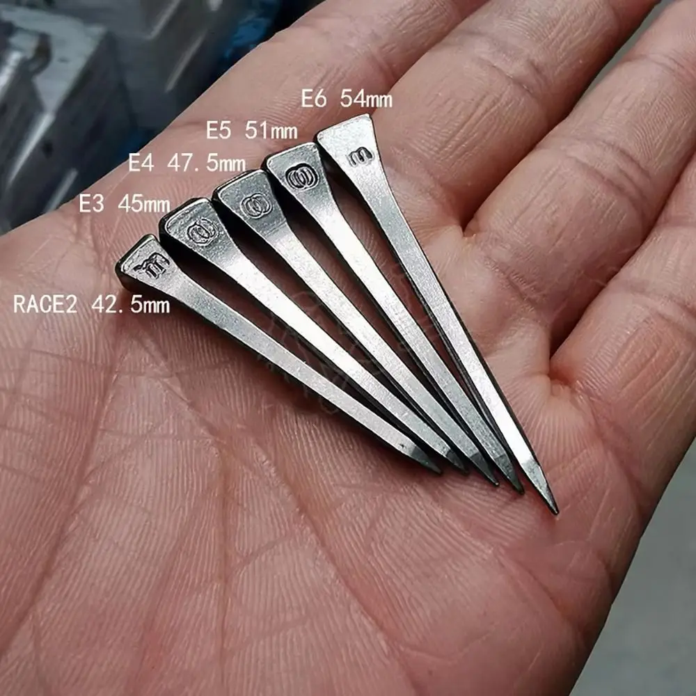 100 Uds nuevo E2/E3/E4/E5/E6/E7/E8 clavos de herradura reparación de arnés de acero clavos para zapatos de caballo clavos para pezuñas suministros para montar a caballo - imagen 3