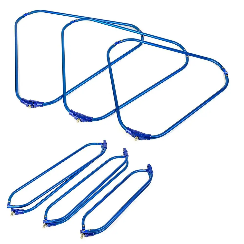 Red de pesca plegable de aleación de aluminio, red triangular redonda, anticorrosiva, trampa para peces, herramientas al aire libre, accesorios de equipo de pesca - imagen 4