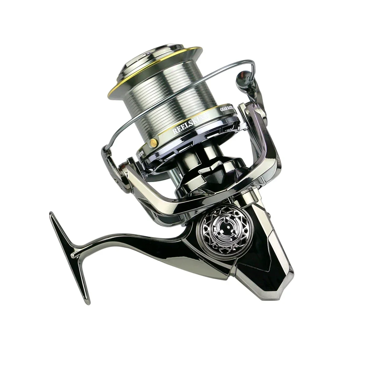 Carrete de pesca resistente al agua de mar, serie 9000, 10000, 12000, relación de engranaje 4,7:1, rueda giratoria Premium, accesorios de pesca - imagen 3