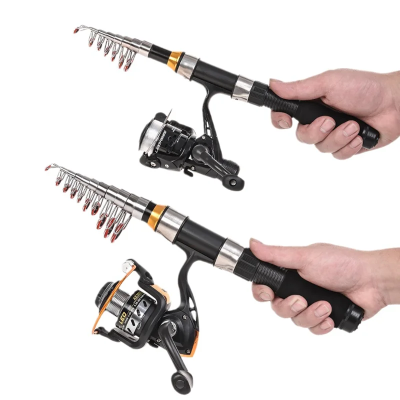 Mini caña de pescar FRP de fundición larga ultracorta, tienda portátil, caña de mar de Boutique, venta directa de fábrica para un fácil fundición y almacenamiento