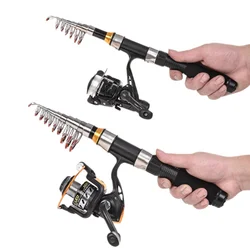 Mini caña de pescar FRP de fundición larga ultracorta, tienda portátil, caña de mar de Boutique, venta directa de fábrica para un fácil fundición y almacenamiento