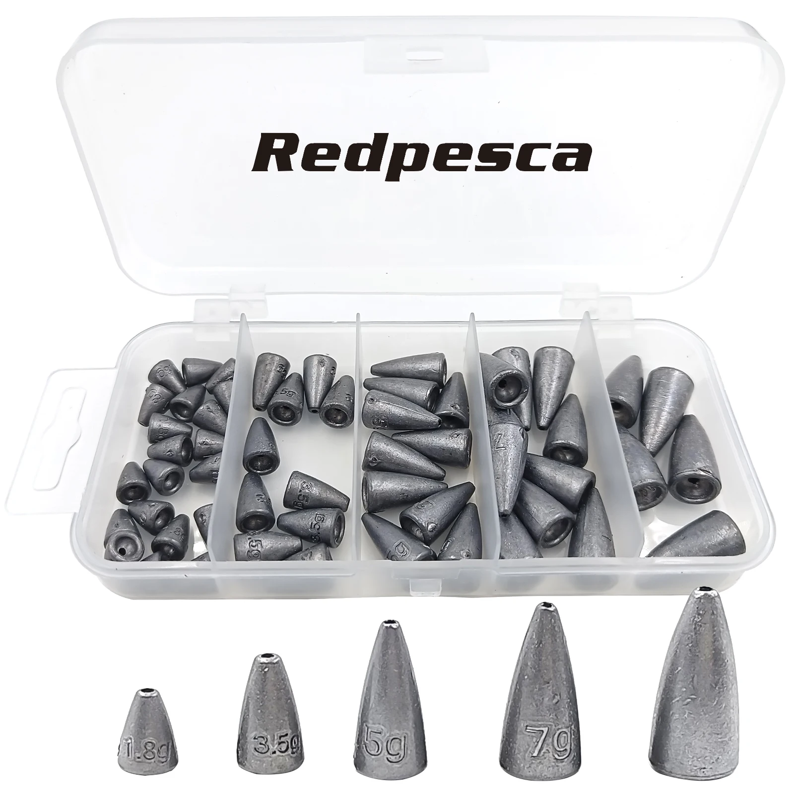 Descubra la solución perfecta para sus necesidades de pesca con los pesos de pesca versátiles y duraderos de Redpecesa