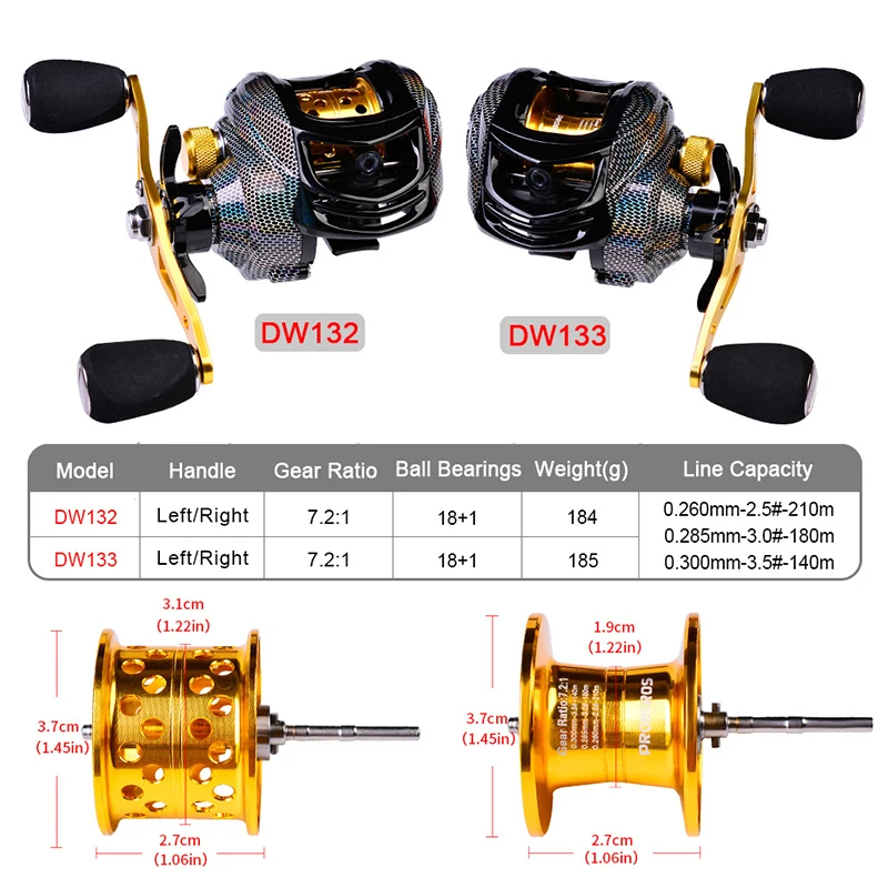 Carrete de pesca ALASICKA 7.2:1 – Fibra de carbono con recogida rápida - imagen 5
