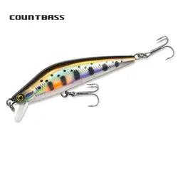 Countbass-cebos duros flotantes para pececillos, 75mm, 3 ", 8g, 9/32 oz, Señuelos de pesca de agua dulce, cebo de pesca, cebo duro, Wobblers, enchufe